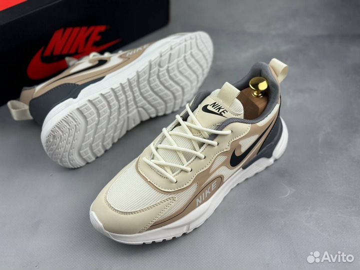 Мужские кроссовки New Nike Air бежевые 40