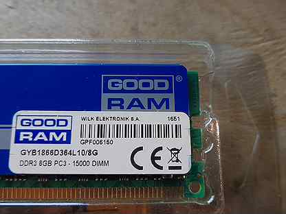 DDR3 - 8 GB 2 планки 16Gb