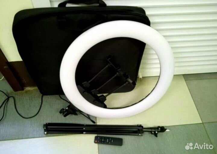 Кольцевая Лампа Для Фoто Видео 56 см + Штатив 2 м