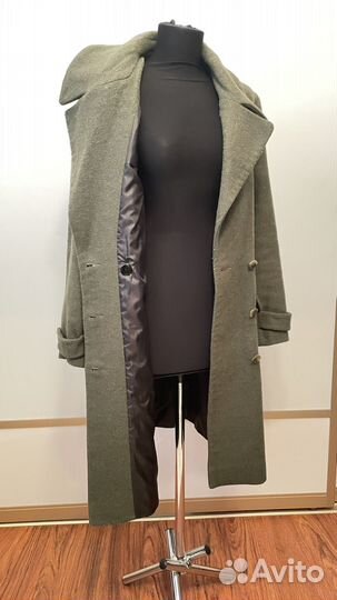 Пальто женское зимнее хаки 44-46