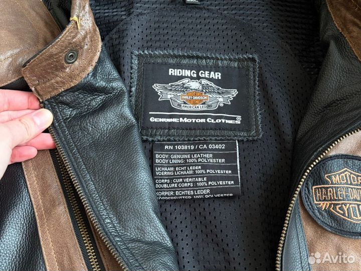 Кожаная куртка мужская harley davidson