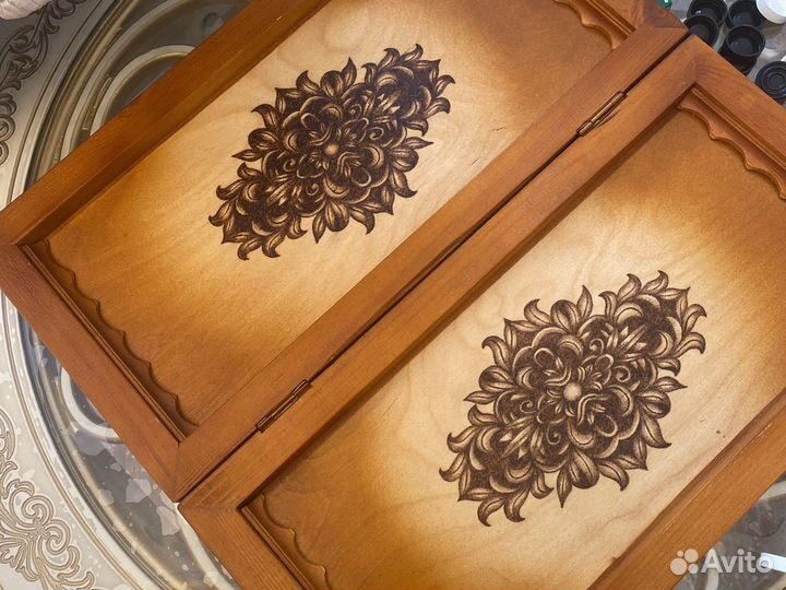 Шахматы нарды ручной работы