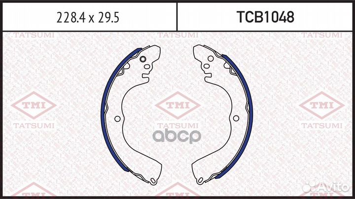 Колодки тормозные барабанные зад TCB1048 TA