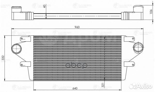 Радиатор интеркулера газ-3308