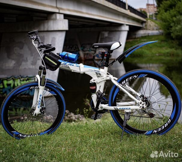 Велосипел новый складной 26 белый