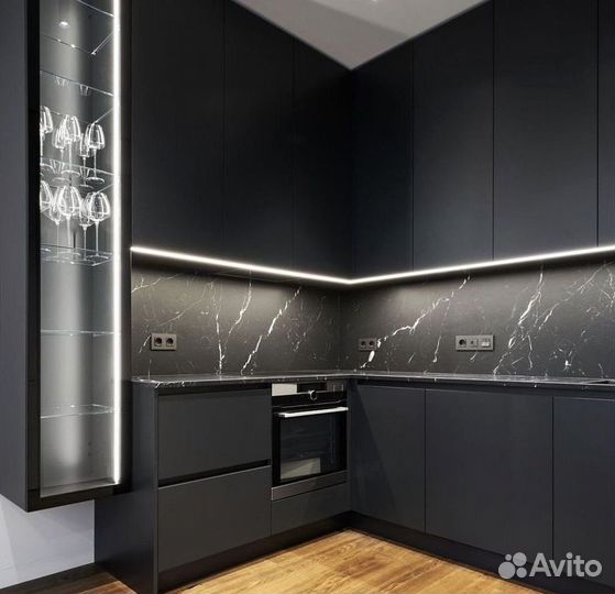 Кухня с подсветкой