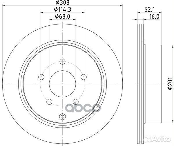 Диск тормозной зад ND2025K nisshinbo
