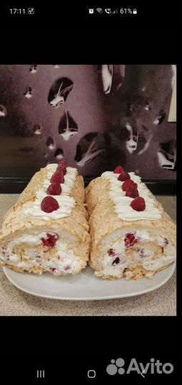 Меренговый рулет