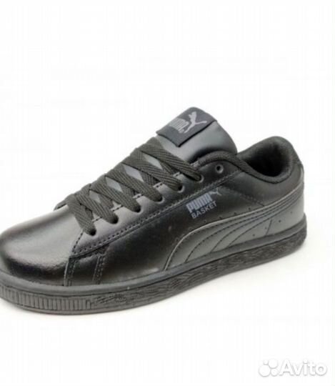 Кеды женские натуральная кожа черные