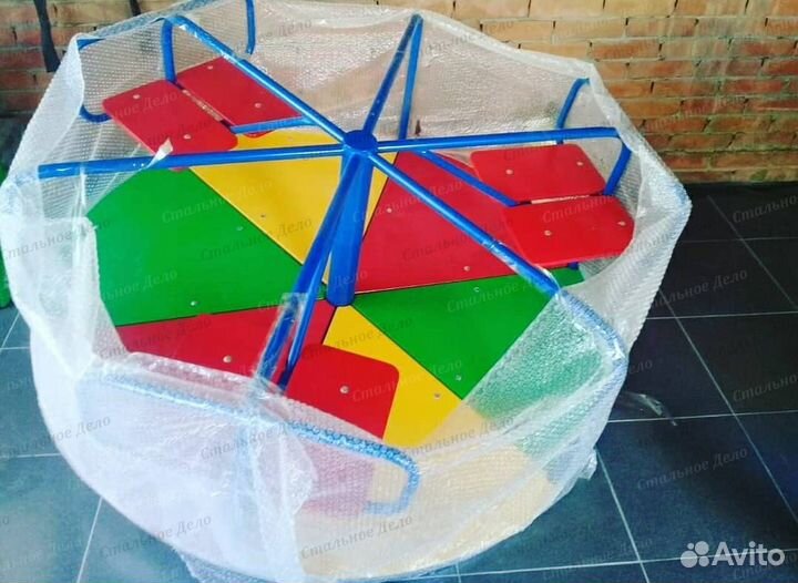 Уличная горка, балансир, карусель G3656