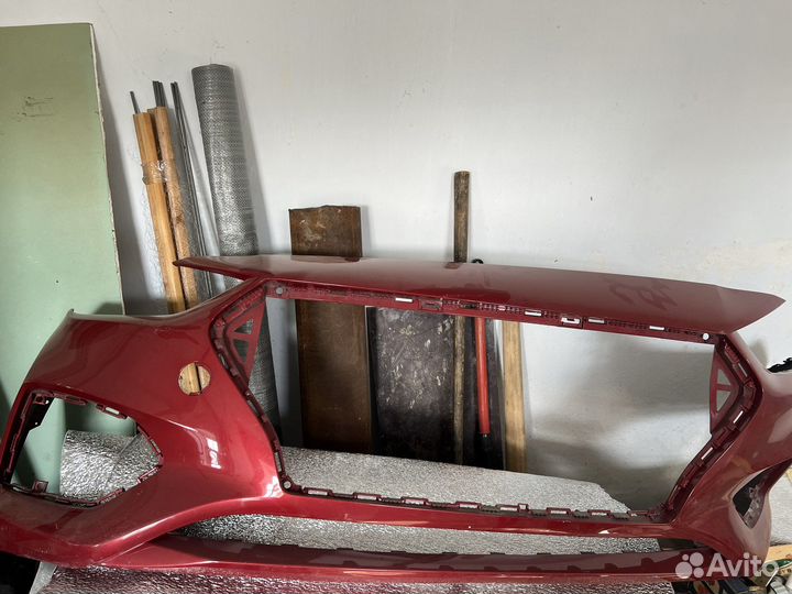 Бампер hyundai solaris 2018 г. Красный