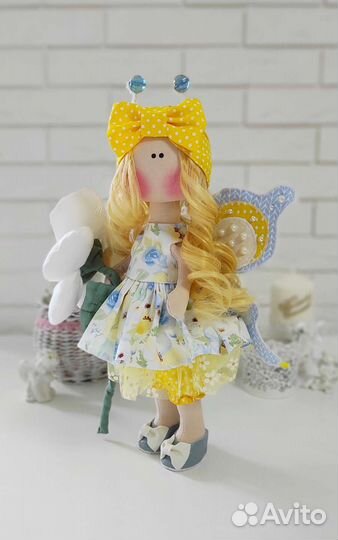 Кукла Бабочка текстильная интерьерная
