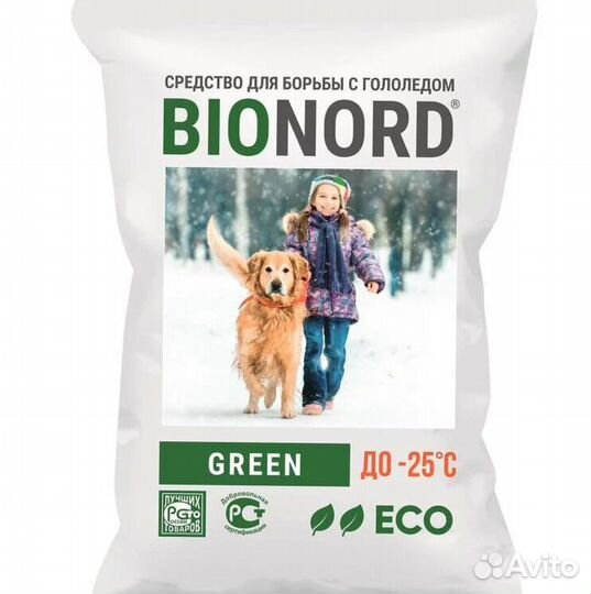 Противогололедный реагент Bionord Green