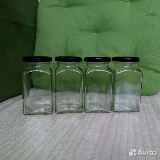 Банки 0.3л стекло 6 шт-идеальный порядок на кухне