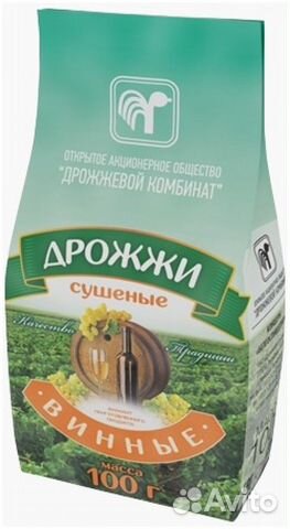 Дрожжи винные сухие (Беларусь), 100 гр