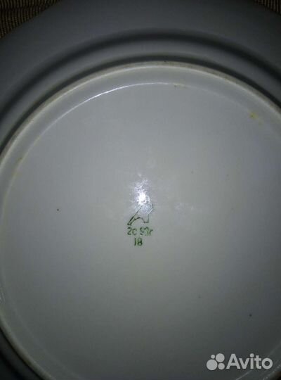 Тарелки, пепельница и ваза СССР