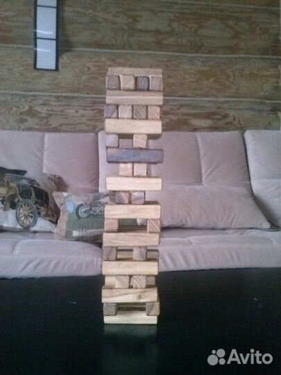 Игра Дженга (Jenga) Падающая башня 4х4