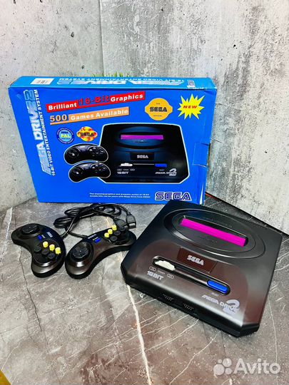 Игровая приставка Sega Mega Drive 2 16-bit (1213)