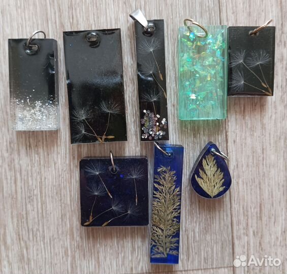 Серьги кисти, кулоны