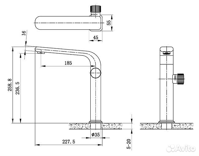 PL1197 смеситель для раковины