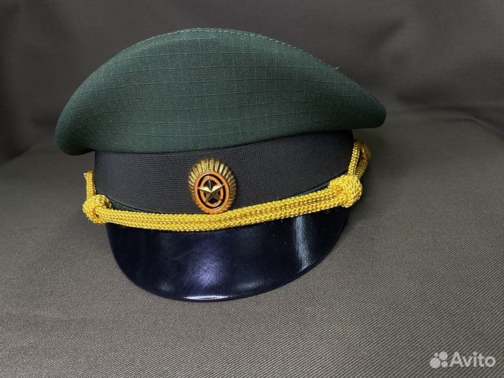 Фуражка офисная зеленая/синяя