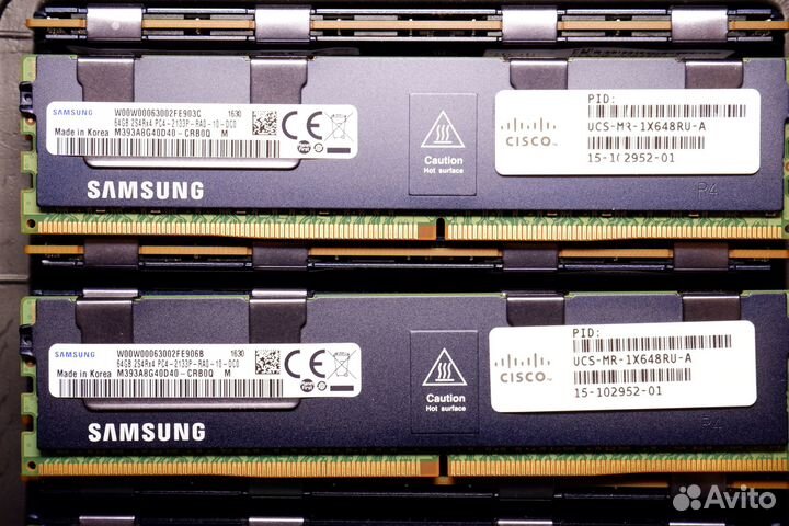 64Gb Серверная память DDR4 Samsung 2133P REG ECC