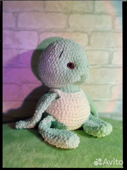 Черепаха вязаная мягкая игрушка, ручная работа