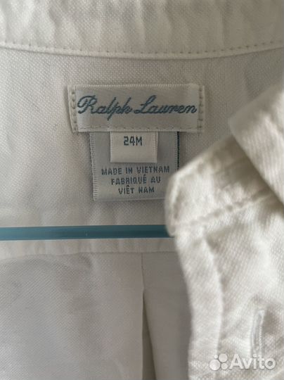 Ralph lauren рубашка 2 года