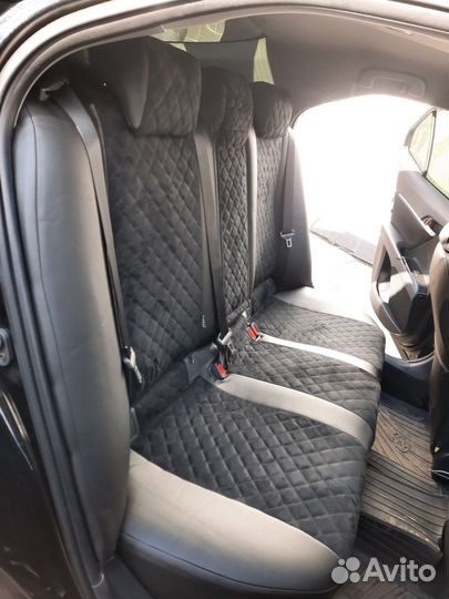 Чехлы Toyota Camry Алькантара ромб Автопилот