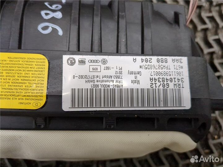 Airbag пассажира Volkswagen Passat CC, 2013