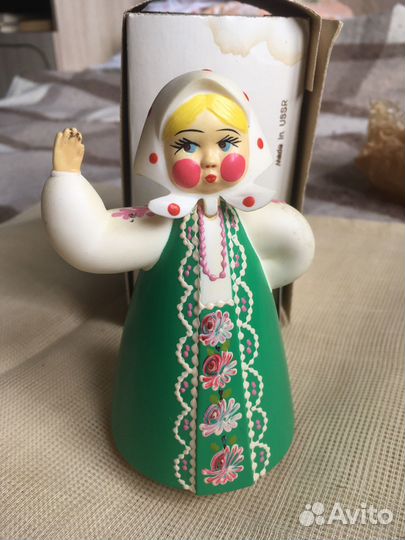 Кукла качалка пластик матрёшка СССР