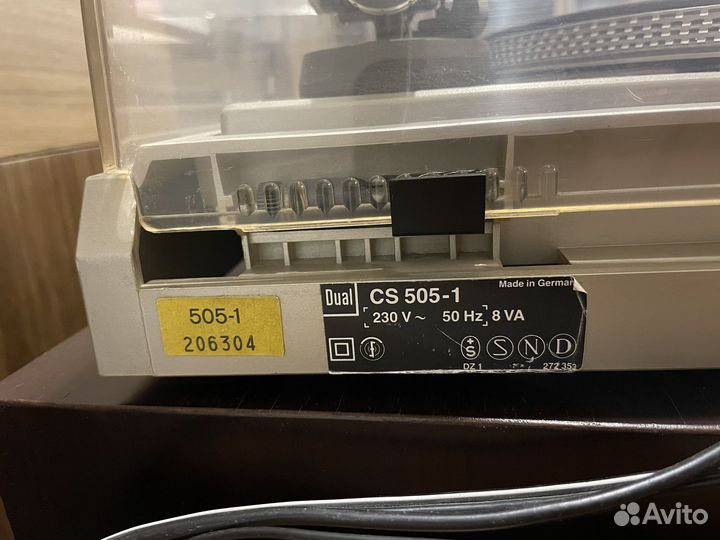 Виниловый проигрыватель Dual CS 505 - 1
