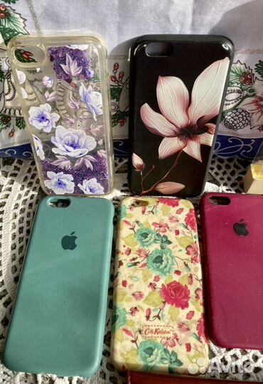 Чехлы на телефон iPhone на 5,6,7 б/у и новые