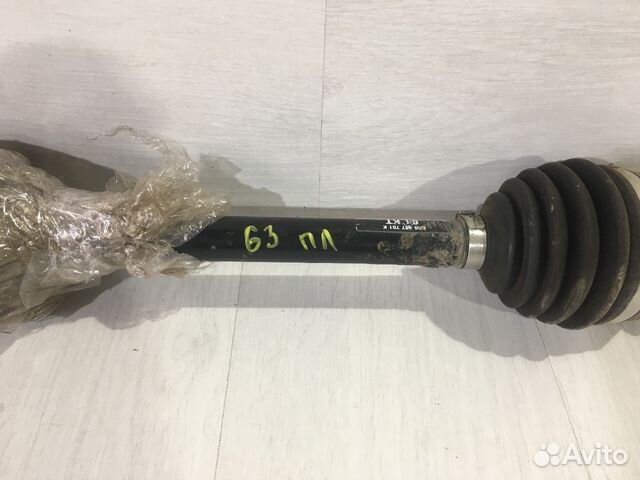 Привод левый volkswagen polo 5 1.6 мт седан