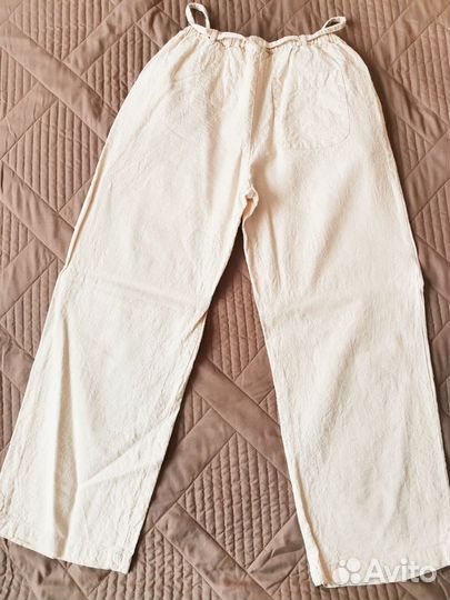 Брюки льяные детские 140