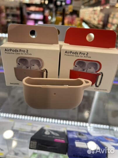 Чехол на AirPods pro 2 нежно-розовый