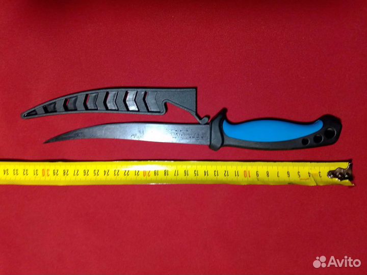 Нож рыбаков-3, филейный, ножны пластик, новый