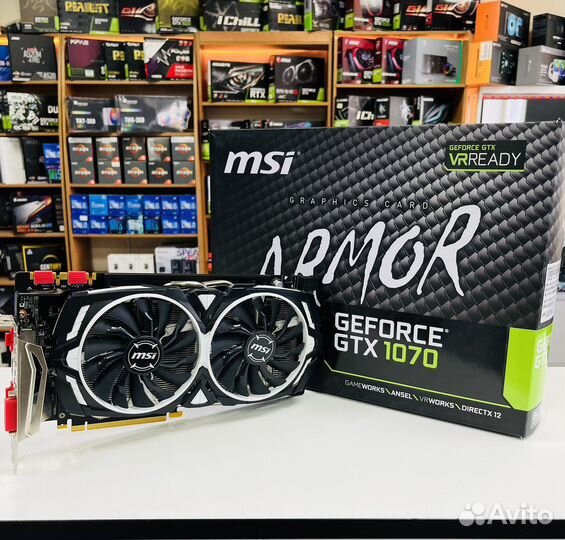 MSI Armor GTX1070 8GB Гарантия
