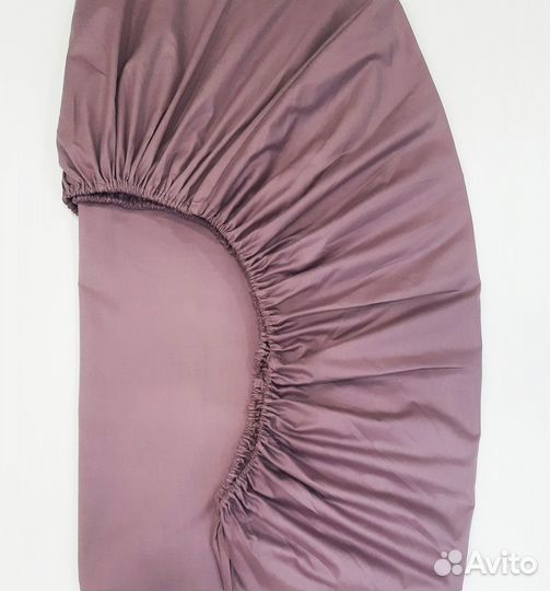 Простыня на резинке сатин