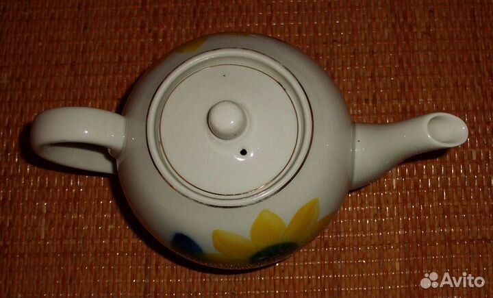 Чайник фарфор 1 литр Довбыш 1957-70 гг СССР