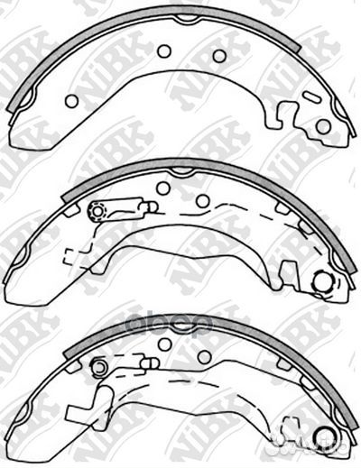 Колодки тормозные барабанные задние NiBK FN5530