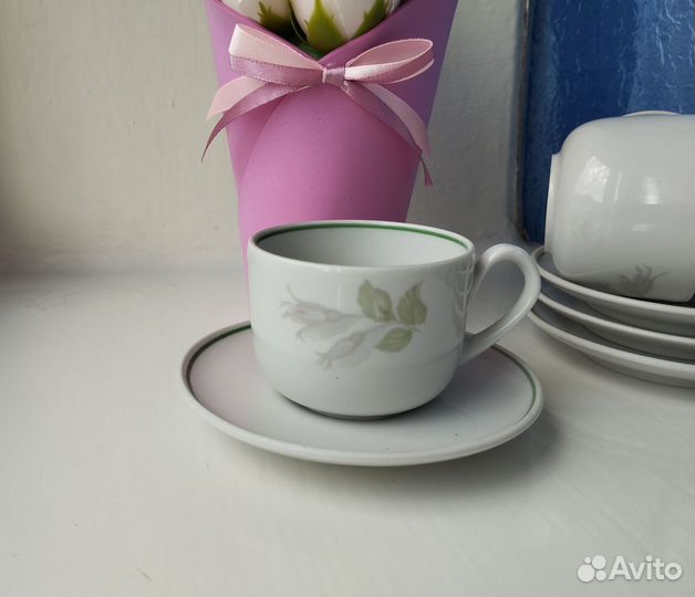 Кофейный сервиз на 4 персоны. Винтаж СССР