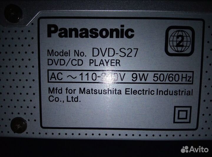 DVD плеер, Panasonic, (Япония) 2004г