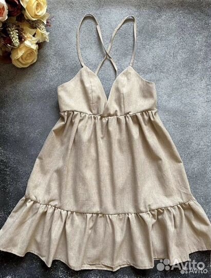 Сарафан лен Jil Sander