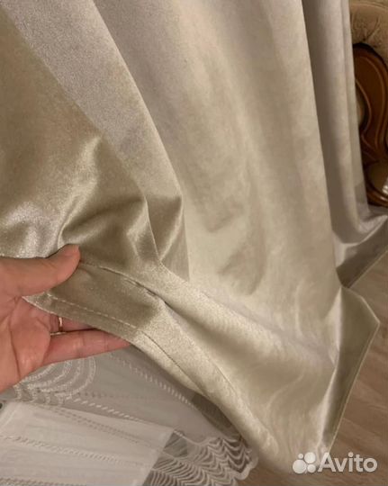 Шторы бархат готовый комплект 140х260