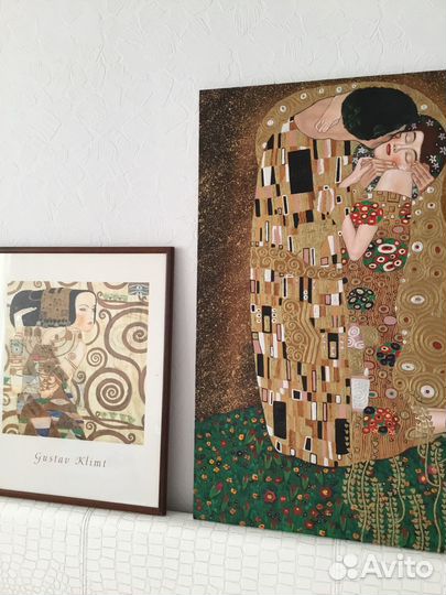 Gustav Climt Kiss Картина Густав Климт «Поцелуй