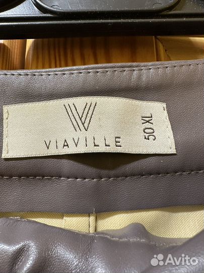 Шорты экокожа размер 50