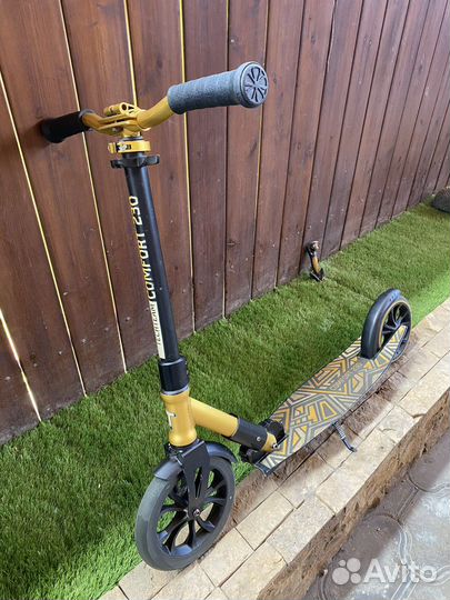 Самокат от 8 лет. 20е резиновые колёса