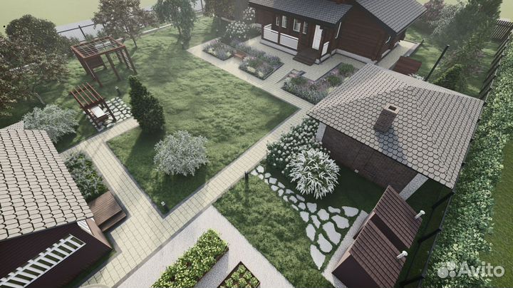 Ландшафтный дизайн участка под ключ