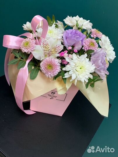 Букет цветы в трапеции Казань